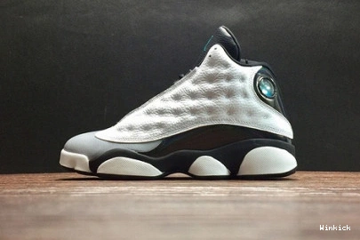 414571-115 AIR “BARONS JORDAN 13 HOLOGRAM” WHITE RETRO MENS GREY 1013